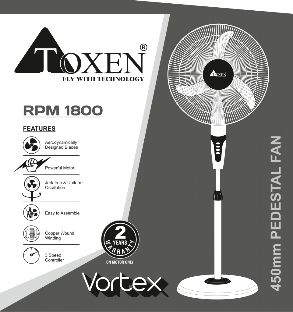 PEDESTAL FAN toxen consumer electronics